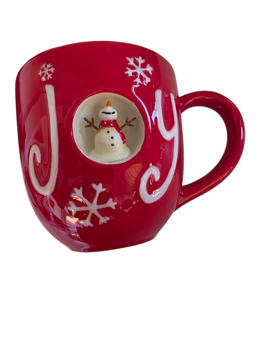 Hallmark Snowman 3-D Joy Holiday Mug